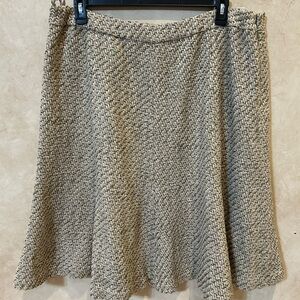 Jones New York Signature tweed woven womens plus knee skirt lined
